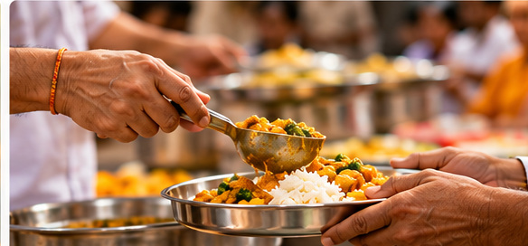 Meals served as Anna Seva