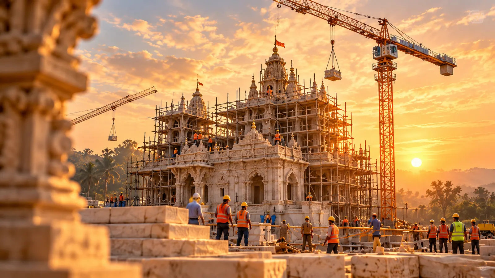 Temple project construction